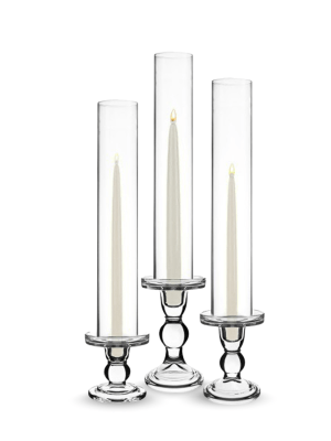 LED Taper Candle Rental - Set of 3
